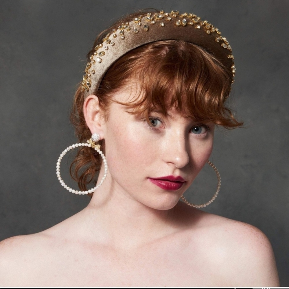 Lele Sadoughi Crystal Padded Headband